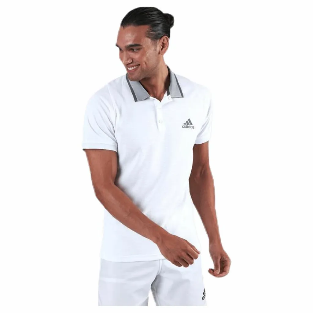 adidas Tennis Freelift Polo Aeroready White/Grey Vit Online