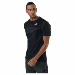 adidas Tennis Freelift Tee Heat Rdy Black Svart Hot