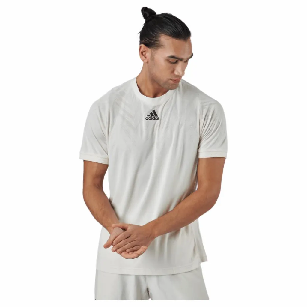 adidas Tennis Freelift T-shirt P.blue 000/beige Vit Clearance