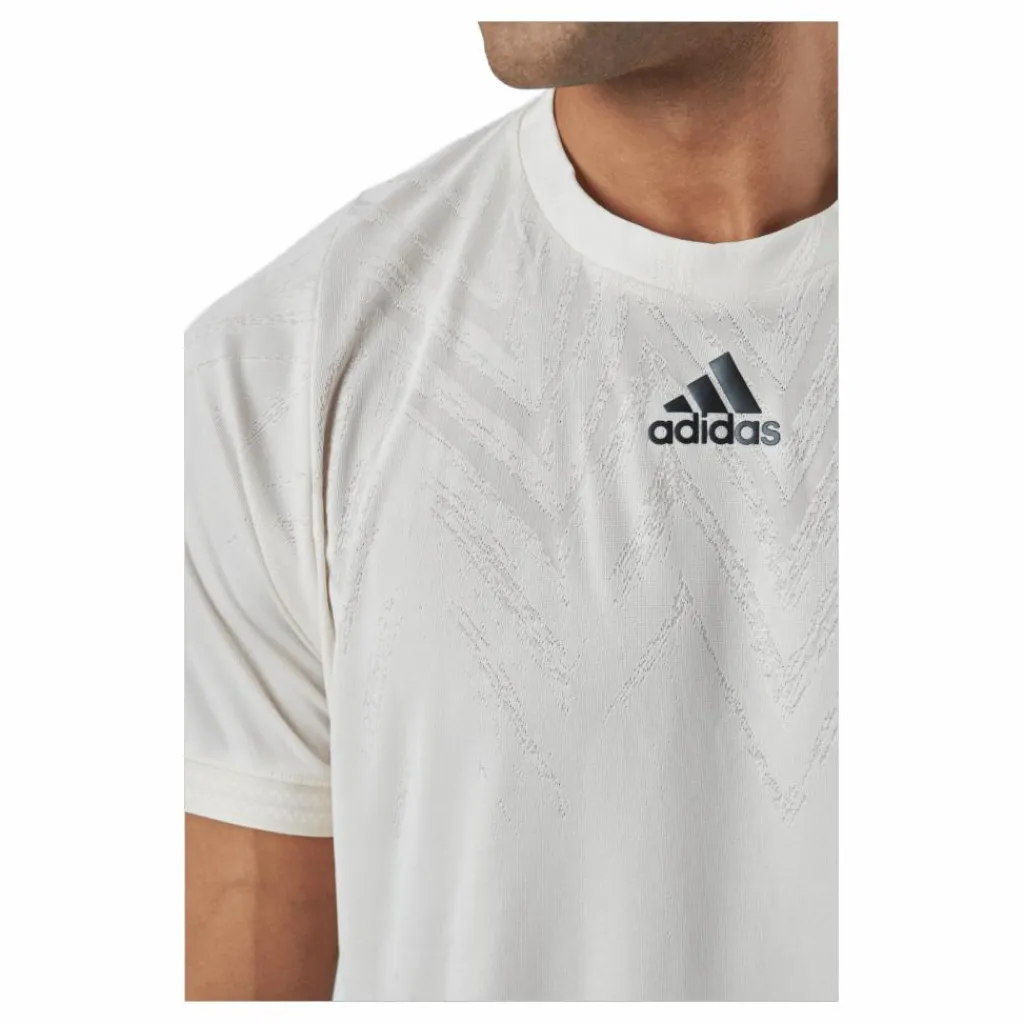 adidas Tennis Freelift T-shirt P.blue 000/beige Vit Clearance