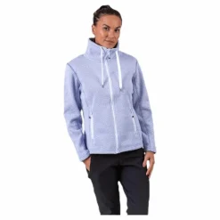 Weather Report Freida Melange Fleece Jacket Purple Lila Discount