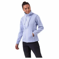 Weather Report Freida Melange Fleece Jacket Purple Lila Discount