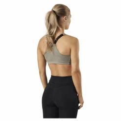 Stay in place Front Zip Sports Bra Green Grön Outlet