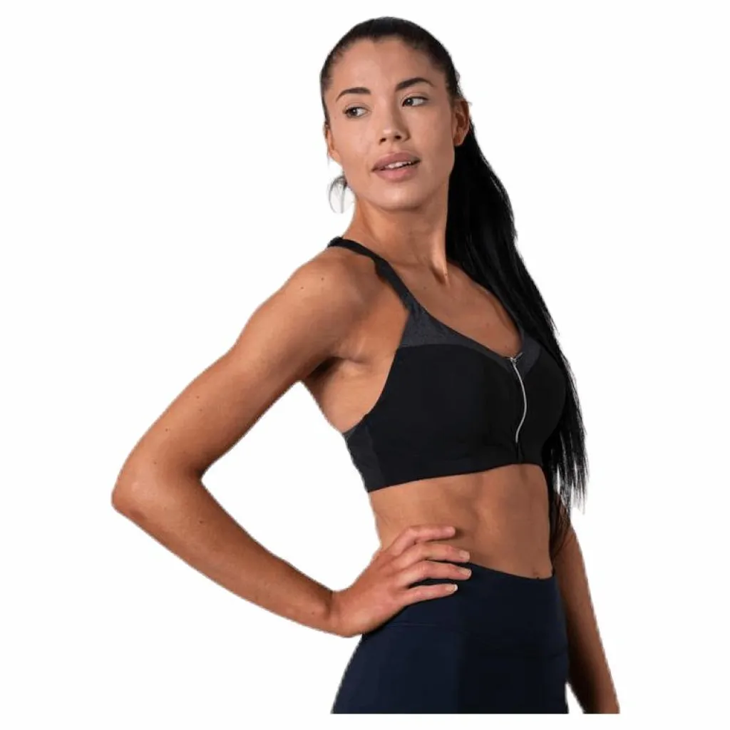 Front Zip Sports Bra Grey*Casall Clearance