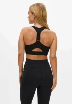 Röhnisch Front Zip Sportsbra Black Svart Discount