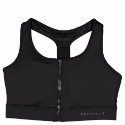 Röhnisch Front Zip Sportsbra Black Svart Discount