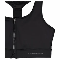 Röhnisch Front Zip Sportsbra Black Svart Discount