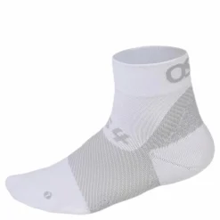 OS1st FS4 Plantar Fasciitis Socks Crew White Vit