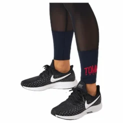 Tommy Hilfiger Sport Full Length Mesh InsertLegging Blue/Red Blå och Röd New