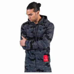 Calvin Klein Full Zip Hooded Jacket Black Svart Sale