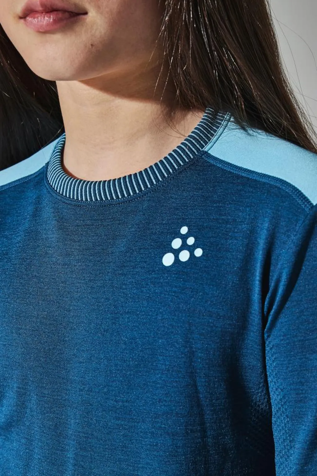 Craft Fuseknit Comfort Rn Ls Beat/area Blå Hot