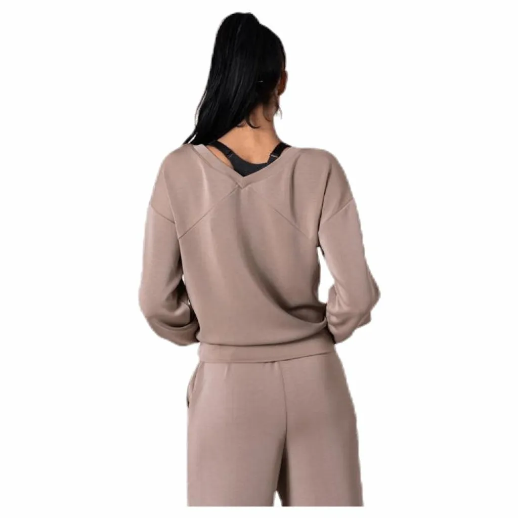 Only Gaia L/S V-Neck Top Swt White Vit Online