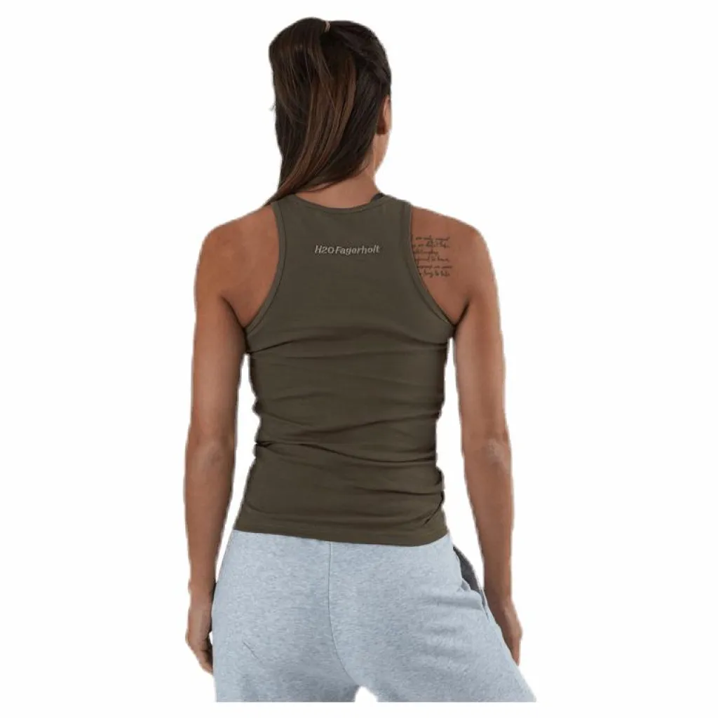 H20 fagerholt Gang Tank Top Green Grön
