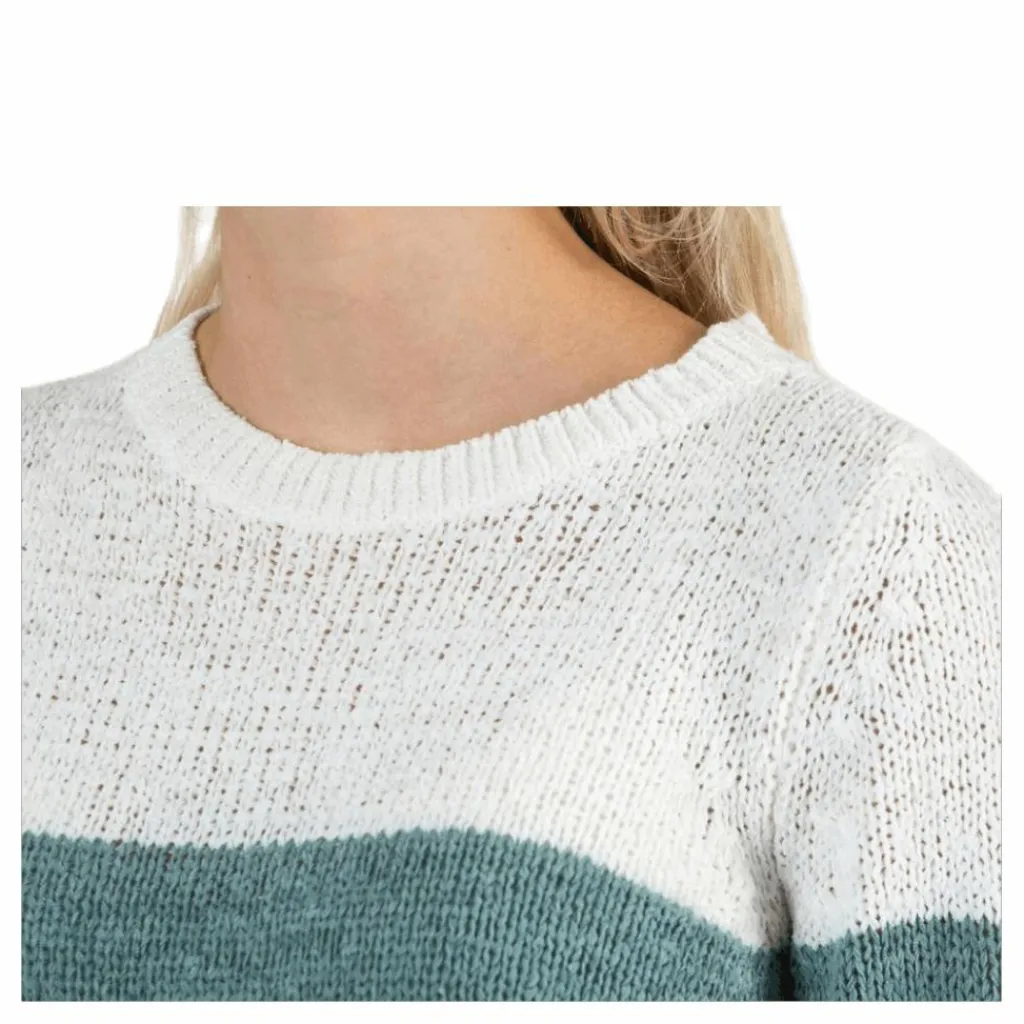 Only Geena L/S Block Pullover Knt White Vit