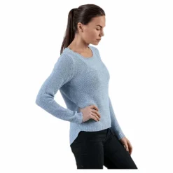 Only Geena Xo L/S Pullover Knt Blue Blå Discount
