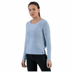 Only Geena Xo L/S Pullover Knt Blue Blå Discount