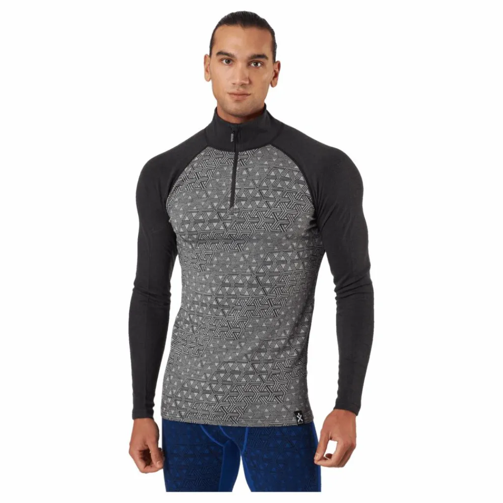 Geo Merino Wool Halfzip Dgrey*Bula Sale