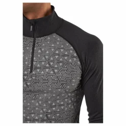 Geo Merino Wool Halfzip Dgrey*Bula Sale