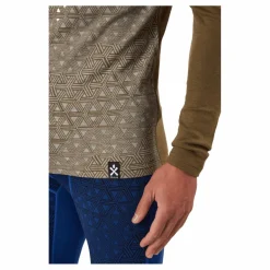 Geo Merino Wool Halfzip Moss*Bula Clearance