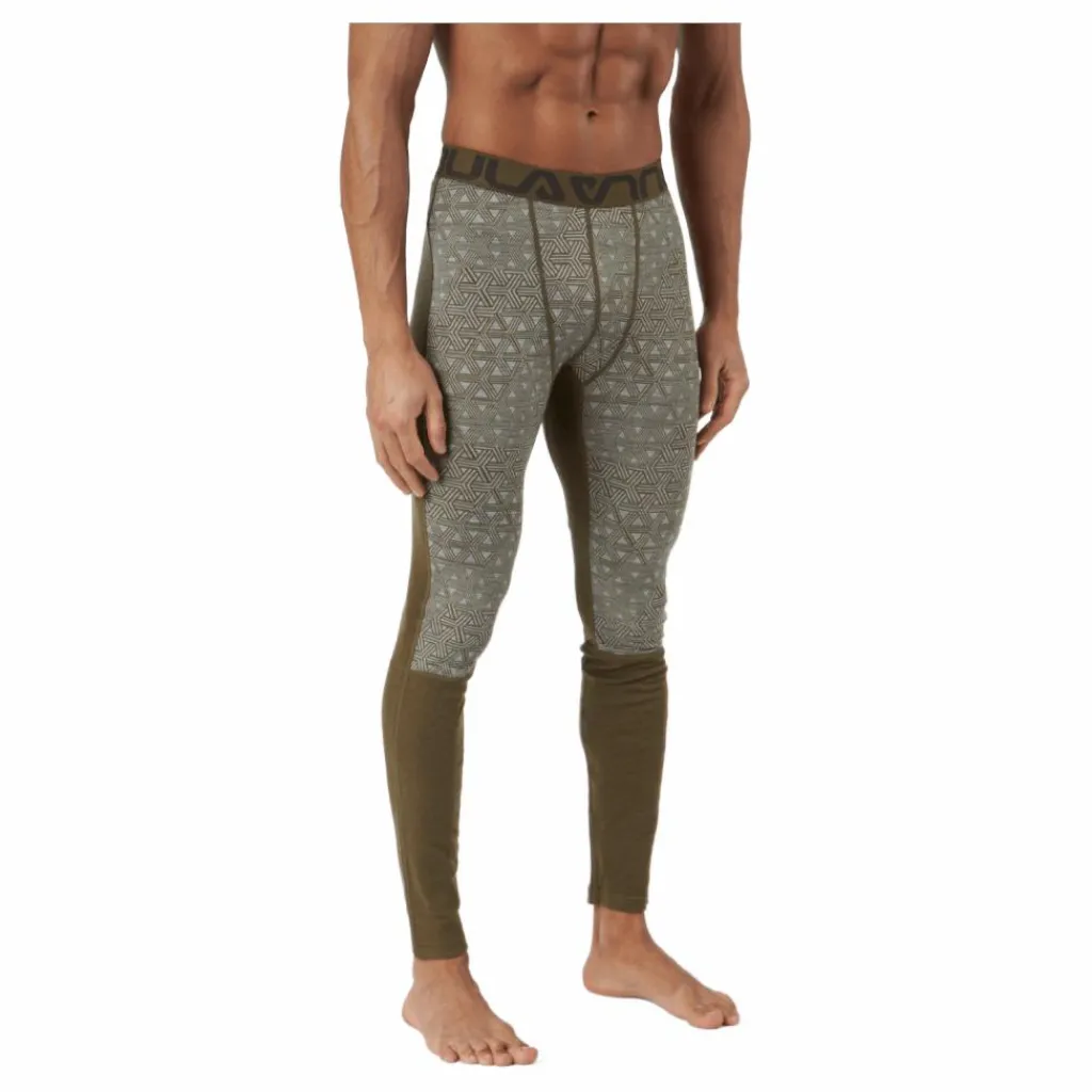 Bula Geo Merino Wool Pants Moss Grå Best