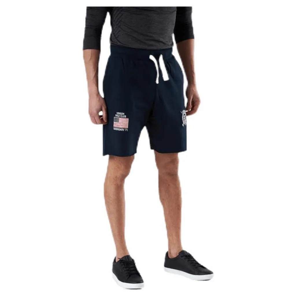 Vinson Polo Club Gino Sweatshorts Blue Blå Discount