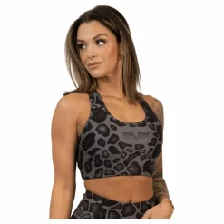 Gavelo Giraffe Black Sports Bra Dark Grey Brun Discount