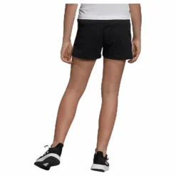 adidas Girls 3 Stripe Shorts White/Black Svart Best