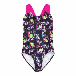 Girls Allover Splashback Black/pink*Speedo Discount