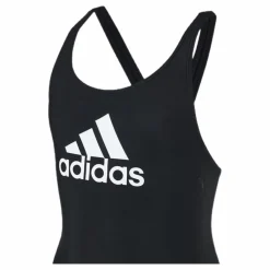 adidas Girls Badge Of Sports Swimsuit Black / White Vit och Svart