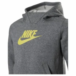 Nike Girls Big Logo Pullover Grey/Yellow Grå Outlet