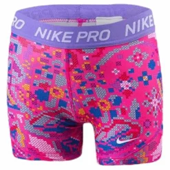 Nike Girls Boy Short Print Femme Pink Flerfärgad Hot