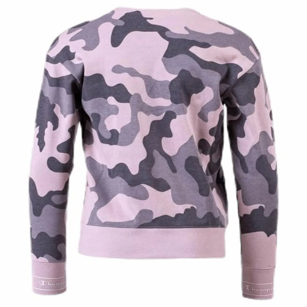 Champion Girls Crewneck Sweatshirt Pink Rosa Hot