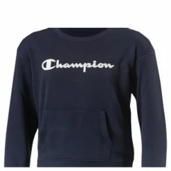 Champion Girls Crewneck Sweatshirt Blue Blå Online