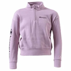 Girls Half Zip Sweatshirt Pink*Champion Outlet