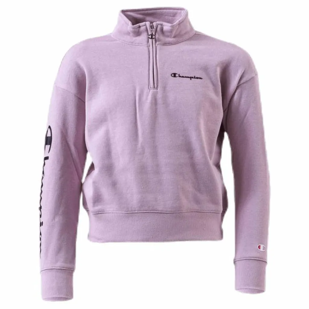 Girls Half Zip Sweatshirt Pink*Champion Outlet