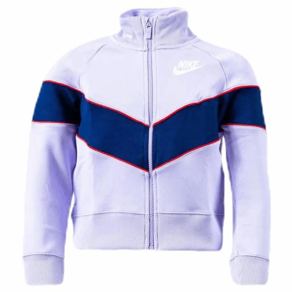 Nike Girls Heritage Front Zip Purple Flerfärgad Discount
