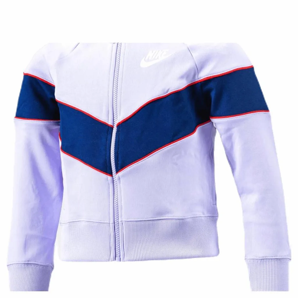 Nike Girls Heritage Front Zip Purple Flerfärgad Discount