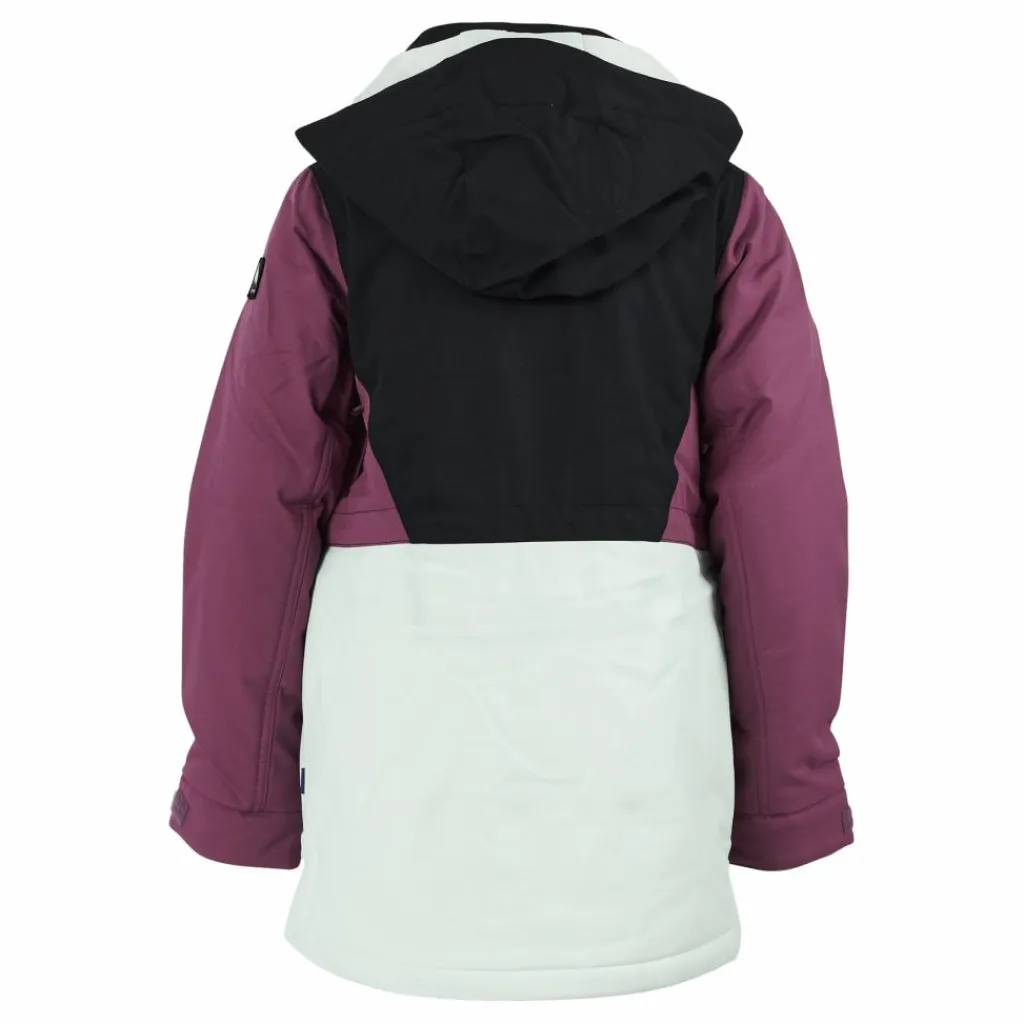Burton Girls' Khione 2l Jacket True Black/vivid Viola/jewel G Svart Best