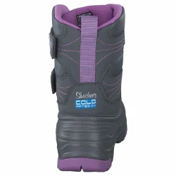 Skechers Girls Snow Slopes Rainier Days Gylv Grey Lavendel Grå