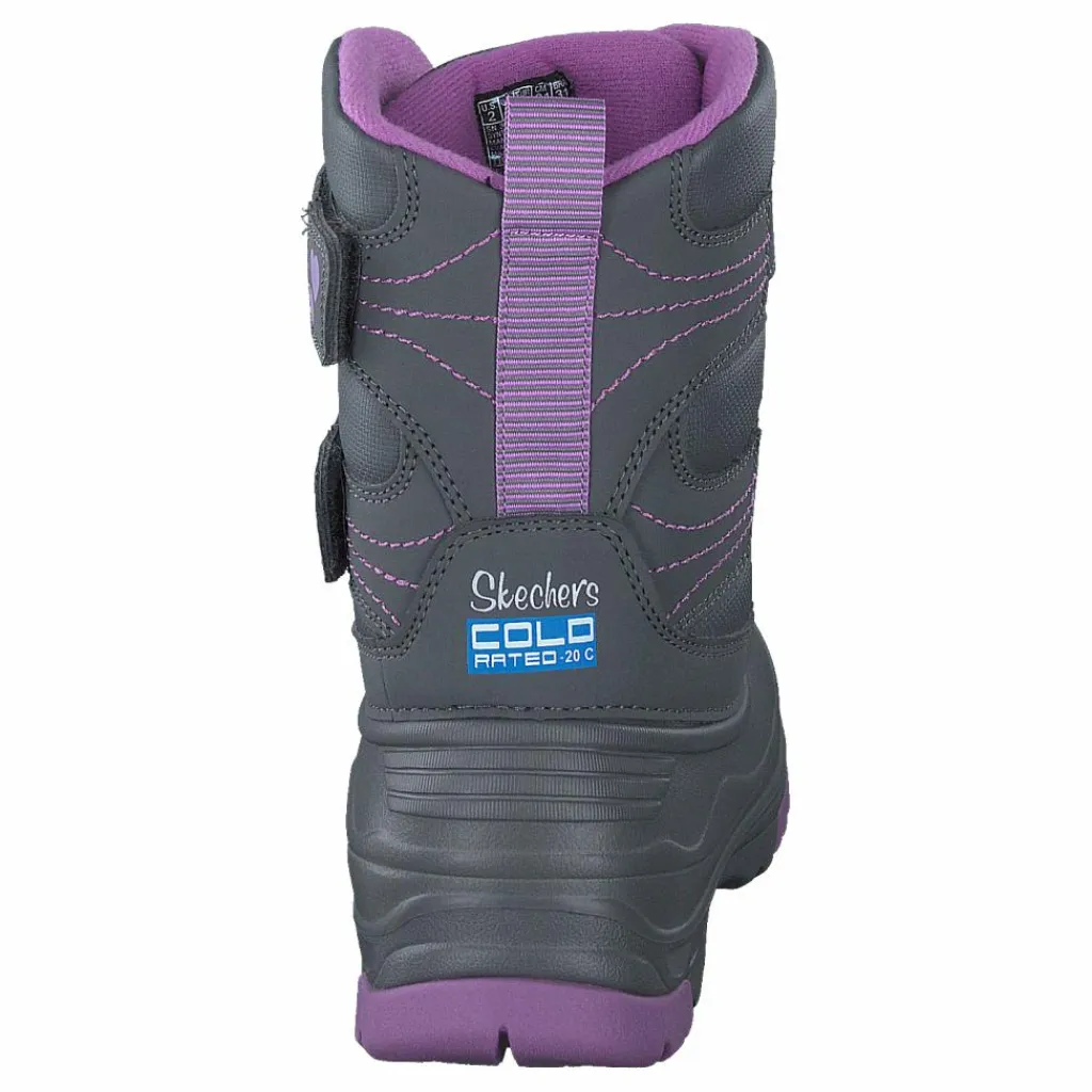 Skechers Girls Snow Slopes Rainier Days Gylv Grey Lavendel Grå