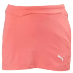 Puma Golf Girls Solid Knit Skirt Pink Rosa New
