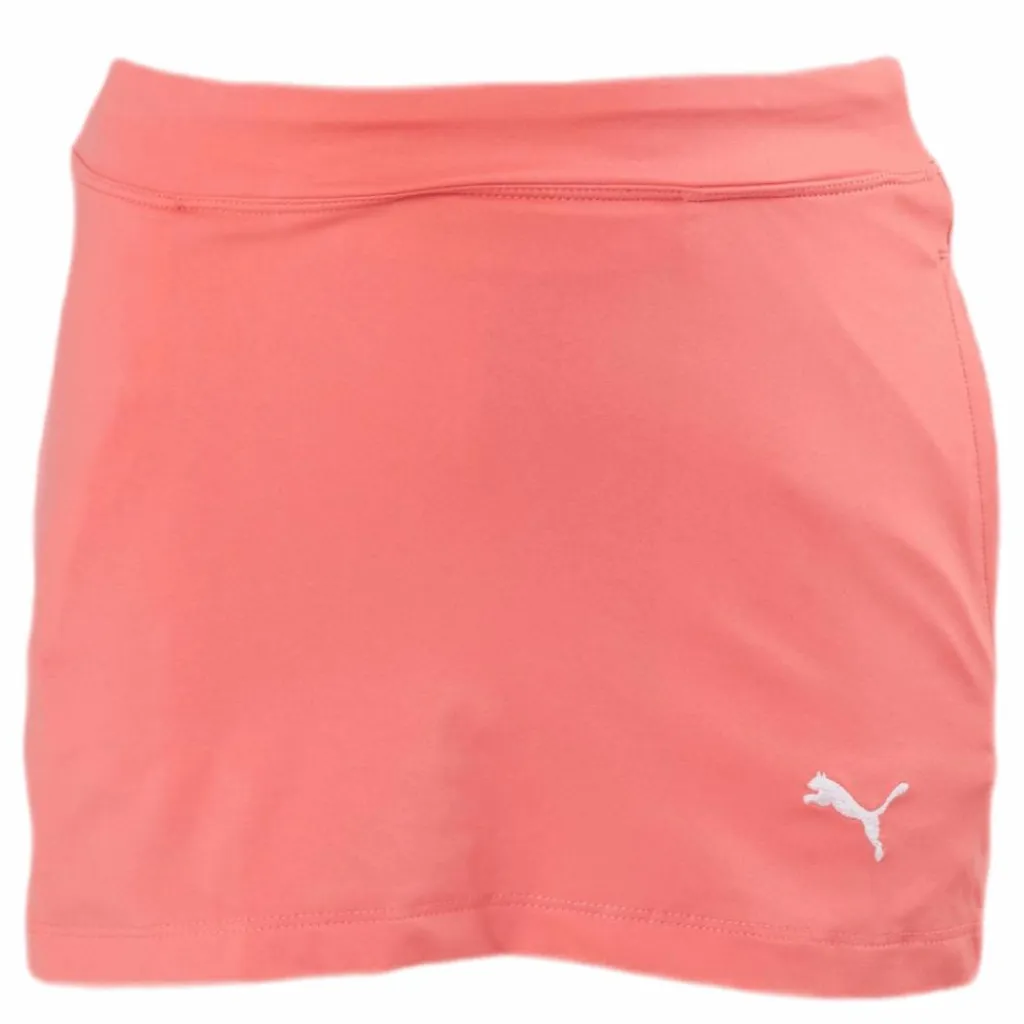 Puma Golf Girls Solid Knit Skirt Pink Rosa New