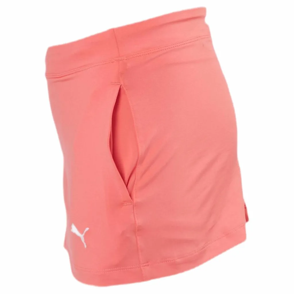 Puma Golf Girls Solid Knit Skirt Pink Rosa New