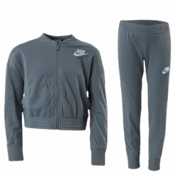 Nike Girls Track Suit Tape  White/Grey Grå