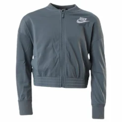 Nike Girls Track Suit Tape White/Grey Grå