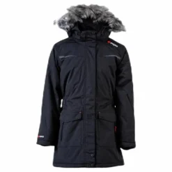 ZigZag Gitte Girl Melange Parka W-PRO 10000 Grey Grå New