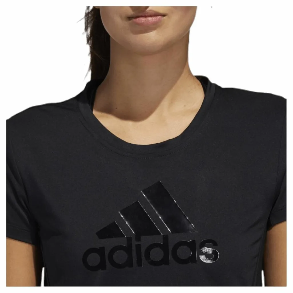 adidas Glam On Bos Tee Black Svart New