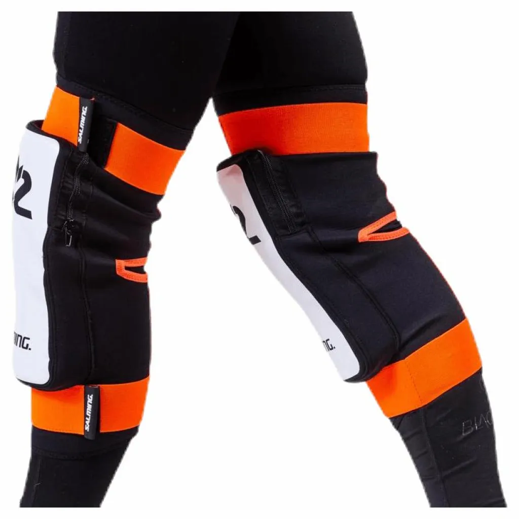 Goalie Kneepads E-Series Orange/White*Salming