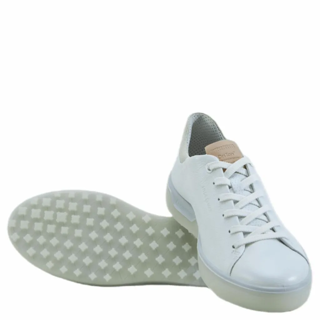 ECCO Golf Tray Laced White Vit Outlet