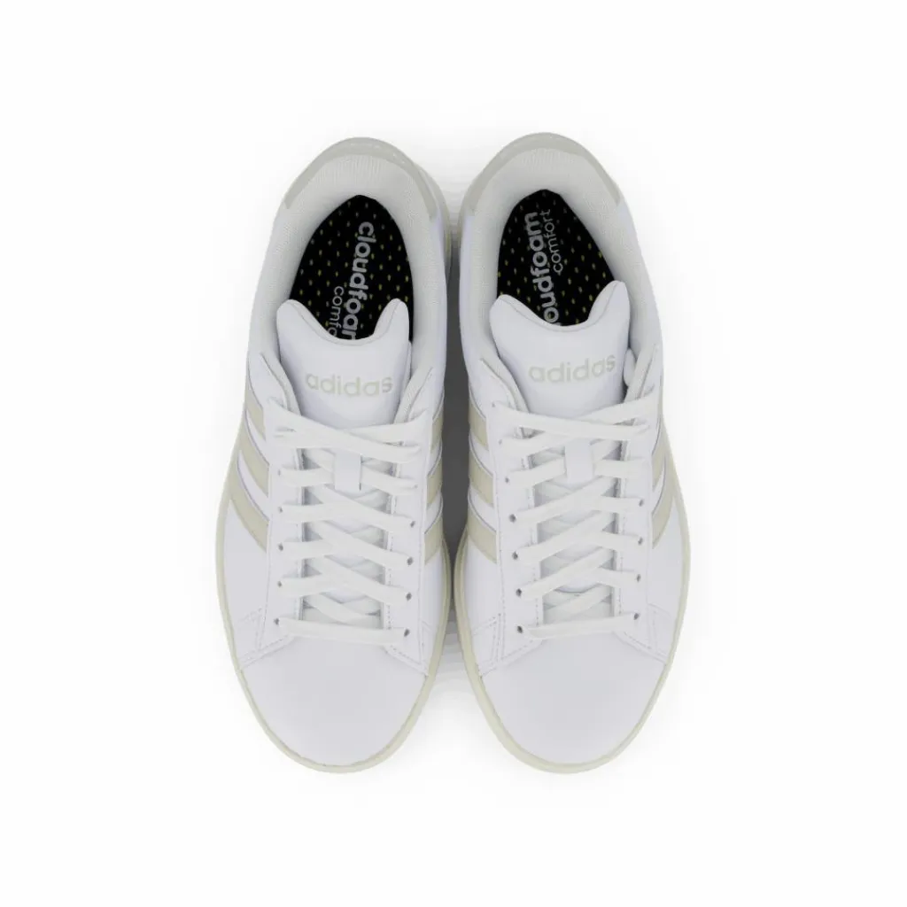 Grand Court Cloudfoam Comfort Shoes Cloud White / Aluminium / Off White*adidas New